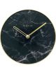 NeXtime Marble Table Clock Black and Gold 20cm