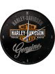 Nostalgic-Art Licensed Wall Clock Harley-Davidson Genuine Black 30x30x5.5cm