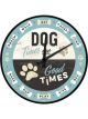 Nostalgic-Art Licensed Product Wall Clock Dog Times Blue  30 x 30 x 5.5cm