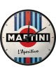 Nostalgic-Art Licensed Wall Clock Martini L'Aperitivo Racing Stripes White
