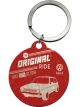 Nostalgic-Art Licensed Stainless Steel Keyring Round VW Golf Original ride