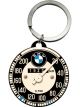 Nostalgic-Art Licensed Product Stainless Steel Keyring Round BMW Speedometer