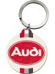 Nostalgic-Art Licensed Product Stainless Steel Keyring Round Audi Logo