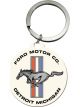Nostalgic-Art Licensed Keyring Round Ford Mustang Horse and Stripes Logo