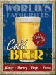 Nostalgic-Art Licensed Product Magnet Cold Beer 6cm L x 8cm W