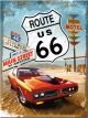 Nostalgic-Art Licensed Product Magnet Route 66 red car 6cm L x 8cm W