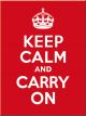 Nostalgic-Art Licensed Product Magnet Keep Calm and Carry On 6cm L x 8cm W