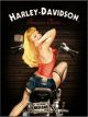 Nostalgic-Art Licensed Product Magnet Harley Biker Babe 6cm L x 8cm W