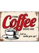 Nostalgic-Art Licensed Product Magnet Strong Coffee Served Here 6cm L x 8cm W