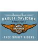 Nostalgic-Art Licensed Product Magnet Harley-Davidson Logo Blue 6cm L x 8cm W