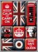 Nostalgic-Art Licensed Product Magnet Set Keep Calm 7cm L x 9.3cm W
