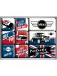 Nostalgic-Art Licensed Product Magnet Set Mini - Union Jack 7cm L x 9.3cm W