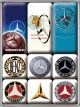 Nostalgic-Art Licensed Magnet Set Mercedes-Benz Logo Evolution 7x9.3cm W