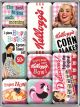 Nostalgic-Art Licensed Product Magnet Set Kellogg's Happy Hostess 7x9.3cm W