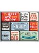 Nostalgic-Art Licensed Product Magnet Set Enjoy Life 7cm L x 9.3cm W