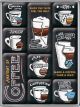 Nostalgic-Art Licensed Product Magnet Set Anatomy of Coffee 7cm L x 9.3cm W
