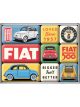 Nostalgic-Art Licensed Product Magnet Set FIAT 7cm L x 9.3cm W