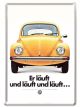 Nostalgic-Art Licensed Product Metal Card VW er lauft 10 cm L x 14cm W