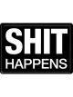Nostalgic-Art Licensed Product Metal Card Shit happens 10 cm L x 14cm W