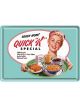 Nostalgic-Art Licensed Product Metal Card Quick K 10 cm L x 14cm W