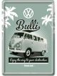 Nostalgic-Art Licensed Product Metal Card Bulli 10 cm L x 14cm W