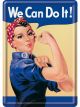 Nostalgic-Art Licensed Product Metal Card We Can Do It 10 cm L x 14cm W