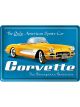 Nostalgic-Art Licensed Product Metal Card Corvette 10 cm L x 14cm W