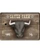 Nostalgic-Art Licensed Product Metal Card Cattle Farm 10 cm L x 14cm W