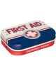 Nostalgic-Art Licensed Product Metal Mint Box First Aid Blue 4x6x2cm