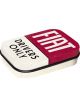 Nostalgic-Art Licensed Product Metal Mint Box Fiat Drivers Only 4x6x2cm