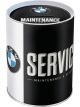 Nostalgic-Art Licensed Money Box BMW -Service Black 10 cm diax12cm 1L
