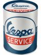 Nostalgic-Art Licensed Product Money Box Vespa Service White 10 cm dia x 12cm 1L