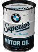 Nostalgic-Art Licensed Money Box Oil Barrel BMW Motor Oil White 600ml