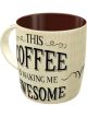 Nostalgic-Art Licensed Product Retro Look Mug Awesome Coffee Cream 330ml