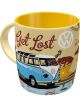 Nostalgic-Art Licensed Product Retro Look Mug VW - Let's Get Lost Yellow 330ml