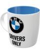 Nostalgic-Art Licensed Product Retro Look Mug BMW Drivers Only White 330ml