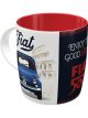 Nostalgic-Art Licensed Product Retro Look Mug Fiat 500 White 330ml