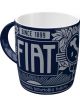 Nostalgic-Art Licensed Product Retro Look Mug Fiat Since 1899 Logo Blue 330ml