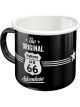 Nostalgic-Art Licensed Product Enamel Coated Mug Route 66 Adventure Black 360ml