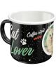Nostalgic-Art Licensed Product Enamel Coated Mug Cat Lover Black 360ml