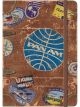 Nostalgic-Art Licensed Product Notebook Route 66 Bike Map Brown 128 pages