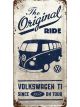 Nostalgic-Art Licensed Long Sign VW Bulli The Original Ride White 1cmx25cmx50cm