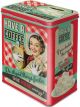 Nostalgic-Art Licensed Product Tin Box Large Have a Coffee Red 10 x 14 x 20cm 3L