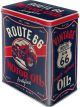 Nostalgic-Art Licensed Tin Box Large Route 66 Motor Oil Black 10x14x20cm 3L