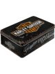 Nostalgic-Art Licensed Product Flat Tin Harley-Davidson Black 16x7cm 2.5L