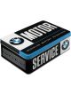 Nostalgic-Art Licensed Product Flat Tin BMW Service Black Food Safe 16x7cm 2.5L