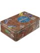 Nostalgic-Art Licensed Product Flat Tin PanAm Travel Stickers Brown 16x7cm 2.5L