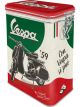 Nostalgic-Art Licensed Clip Top Tin Vespa The Italian Classic Multi 17.5cm 1.3L
