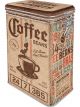 Nostalgic-Art Licensed Clip Top Tin Coffee Sack Light Brown 7.5x11x17.5cm 1.3L