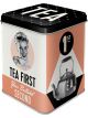 Nostalgic-Art Licensed Tea Tin Tea First Light Pink & White 7.5x9.5cm 100g